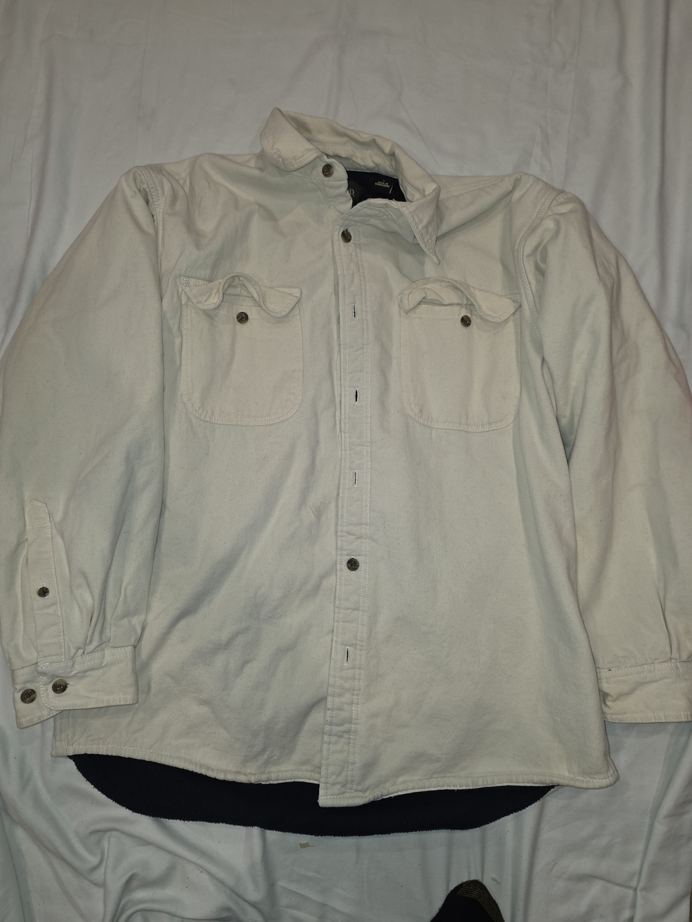 RedHead Off-White Lightweight Button-Up Shirt Jacket